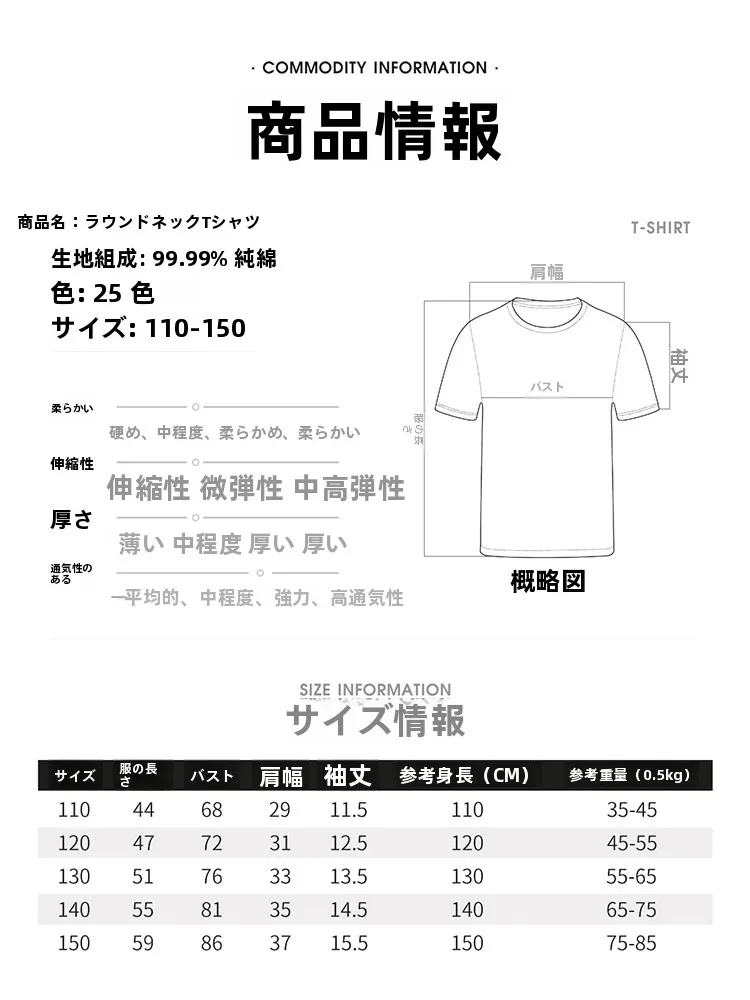 個別化シャツとは？子供用カラフルTシャツの実用性と選定基準を解説