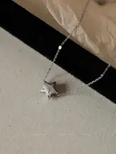 純銀製 星型ペンダ��ントネックレス【軽やかで洗練されたデザイン・コルセットスタイル】