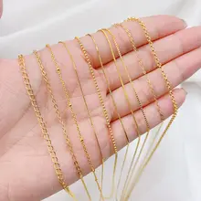 S925純銀製の18K金メッキO字チェーン【DIY用・手作り延長ネックレス・ブレスレット材料】
