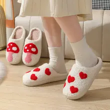 冬用ウィメンズルームスリッパ【保温・カラフルなファー・厚手ソール】（セットアップ対応）