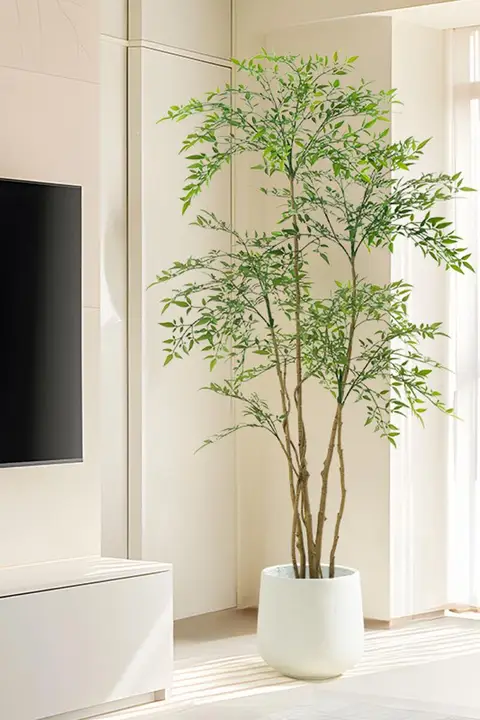 大型観葉植物 ナンテンチク インテリア フェイクグリーン 高級感