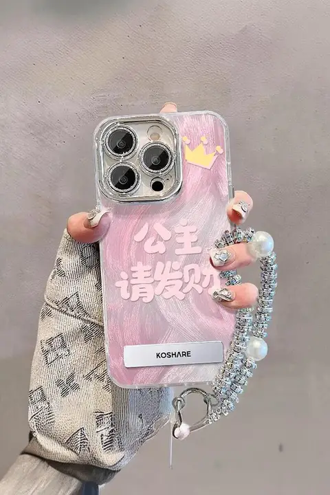 クリアなデザインのiPhoneケース【カラフルなプリント・レンズ保護機能付き・落下防止】（セットアップ対応）