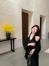 薄手のサマーニットカーディガン／タンクトップ／ロングパンツ【気質デザイン・セットアップ対応】