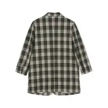 ツイード風チェック柄テーラードジャケット【シングルボタン・女性用】