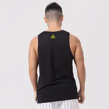 男性用 テニスベスト【無袖・ホワイト・プリントデザイン】