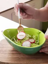 牛油果デザインの陶器製プレート【和風・家庭用・クリエイティブ】