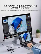Orico MacMini用ミニドック【USB拡張・デス  クトップスタンド・放熱機能付き】