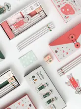エコでかわいい文具ボックス【鉛筆・消しゴム付き・小学生向け・ギフトボックス】（セットアップ 対応）