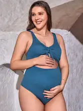 マタニティワンピース水着【ハイウエスト・ビキニスタイル・妊娠用】