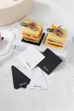 三角形底托付きケーキ用テイクアウトボックス【厚手カラーペーパー・スイーツ・正方形】