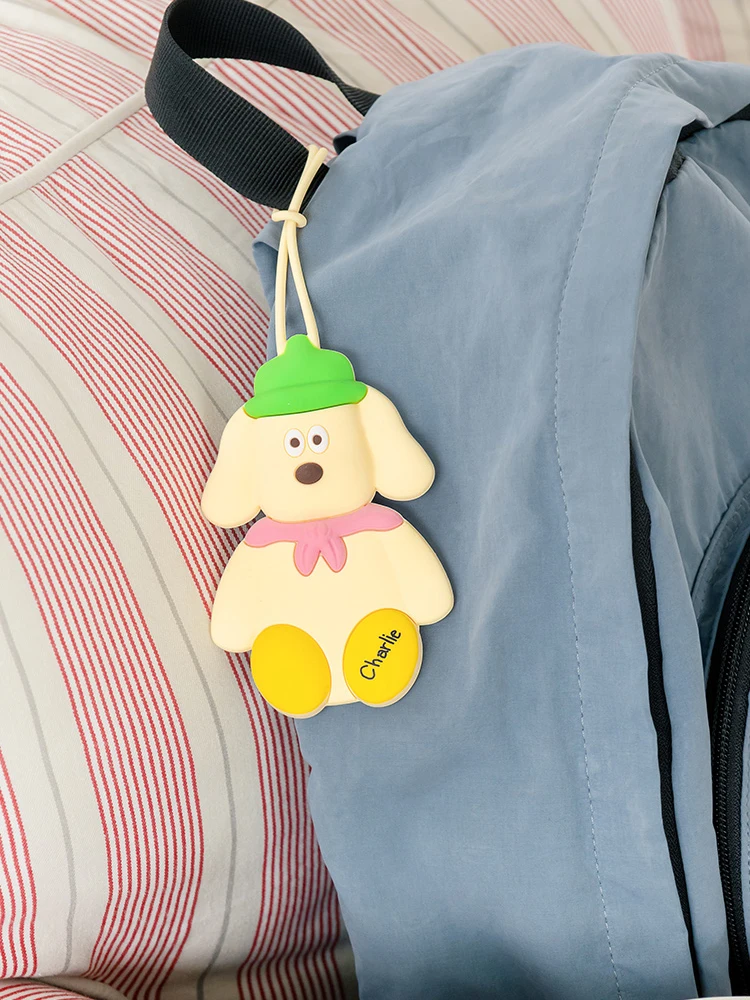 かわいいキャラクターシリコンラゲージタグ：旅行用名前プレートの防紛失機能と実用性