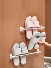 穴あけ不要！浴室用スリッパラック【省スペース・家庭用・掛け式】