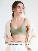果凍ストラップ 無痕ブラジャー【薄手・ノンワイヤー・小胸向け・3Dソフトサポート】