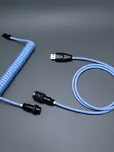 USBタイプC用スパイラルケーブル【ハンドメイド・タマイズ可能・機械式キーボード用】