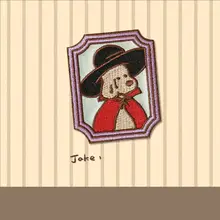 トレンドのレトロ動物刺繍クラフト素材【DIY装飾用・自粘着シート・麻布】