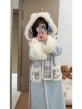 甘美で清新なロリータウールコートとスカーフ【冬季用・中長丈】（セットアップ対応）
