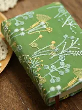 A6布製刺繍ノート【ブランク横線・携帯用・日記帳・手帳】