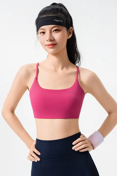 361° スポーツブラ【女性用・低強度・細ストラップ・美しい背中デザイン・フィットネス・ランニング・ヨガ対応】