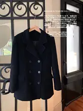RoseGrowth 洗練されたシングルブレストウールコート【ウエストリボン付き・秋冬用】