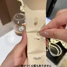 便利な携帯用ジュエリーポーチ【極上の柔らかさ・ミニサイズ・収納便利】