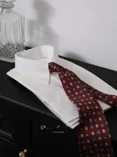 ワイシャツ メンズ モノトーン ブリティッシュ ヴィンテージ タブカラー フレンチカフス スリムフィット 防シワ加工 ビジネス 通勤 オフィスカジュアル デイリー