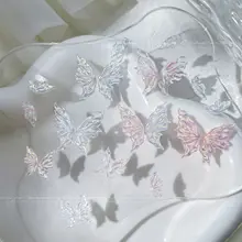 おしゃれなバタフライウィングネイルアクセサリー【氷透き・極光ホログラム・樹脂製・爪用装飾】