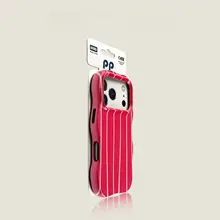 iPhone用ケース【グリーンストライプ・波形デザイン・耐衝撃・個性的】