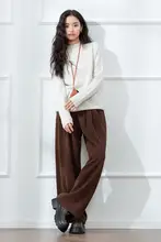 LAGOGO 半高ネックニットトップス【シンプルデザイン・女性用・冬用】