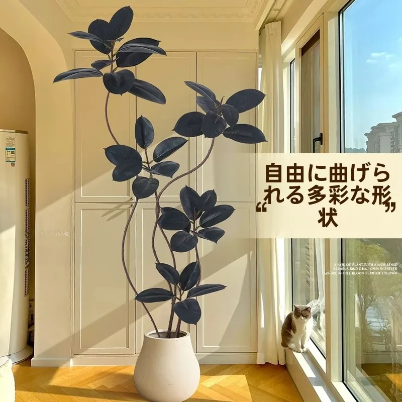 ラバーウッドの木目が美しいのはなぜ？リアルな観葉植物風フロアポットで家を彩る方法