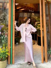 77store ハイウエストサイドスリットフレアスカート【夏用・中丈・体型カバー】