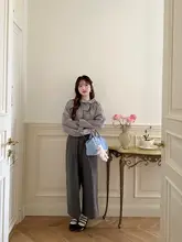 小柄な女の子におすすめのワイドレッグパンツ【ストレート・フィット】