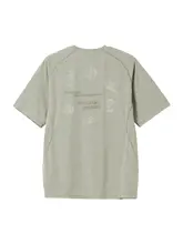 アウトドアスポーツ吸湿速乾Tシャツ【短袖・POLARTEC・自然系トーテムプリント・抗菌】
