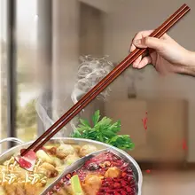 耐熱性 薄型長箸【油揚げ用・厨房用・赤檀木製】