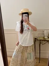 天使のリボンデザイン 綿100% Tシャツ【3種類展開】