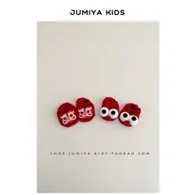ベビーソックス キッズ 男の子 女の子 新生児 赤 かわいい お正月 迎春 春 秋