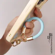 ミニサイズのスマホ用ストラップ【リング付き・携帯便利・アウトドア用・シリコン製・落下防止】