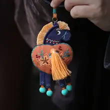 刺繍香袋 DIY 手作りキット【平安と高昇を祝う馬年の贈り物】（セットアップ対応）