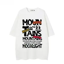 カジュアルデザインのラウンドネック半袖Tシャツ【ストリートスタイル・メンズ】