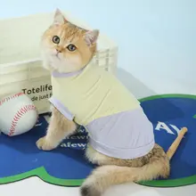 ペット用 夏用薄手猫用トップス【通気性あり・脱毛防止・子猫用】