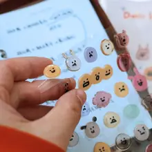 立体ステッカー 可愛い 表情 PVC 防水 スマホ タブレット デコ 韓流「BONITO」