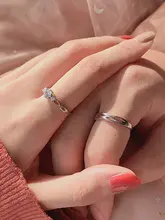 純銀製 カップルリング【シンプルデザイン・ユニセックス・おしゃれ】（セットアップ対応）
