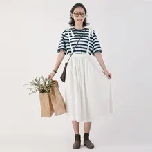 サスペンダードレス レディース 夏 薄手 日本風 マイナー ゆったり スリム 高腰 ロングスカート Aライン スカート
