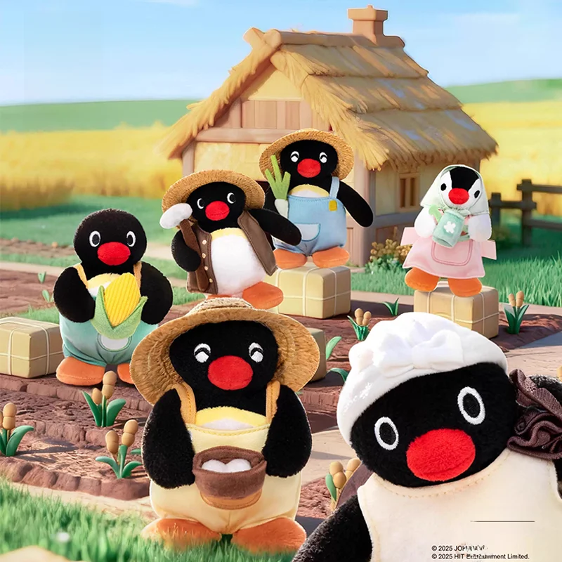 ぬいぐるみストラップ ブラインドボックス ハッピーファーム ペンギン マスコット 誕生日プレゼント 「Pingu」