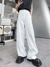 デザイン性抜群のダブルジップカジュアルワイドパンツ【開叉・ストレート・メンズ・タウンユース】