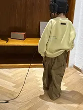 韓国子供服 男の子用長袖Tシャツ【春用・おしゃれデザイン・大きいサイズ対応】（セットアップ対応）