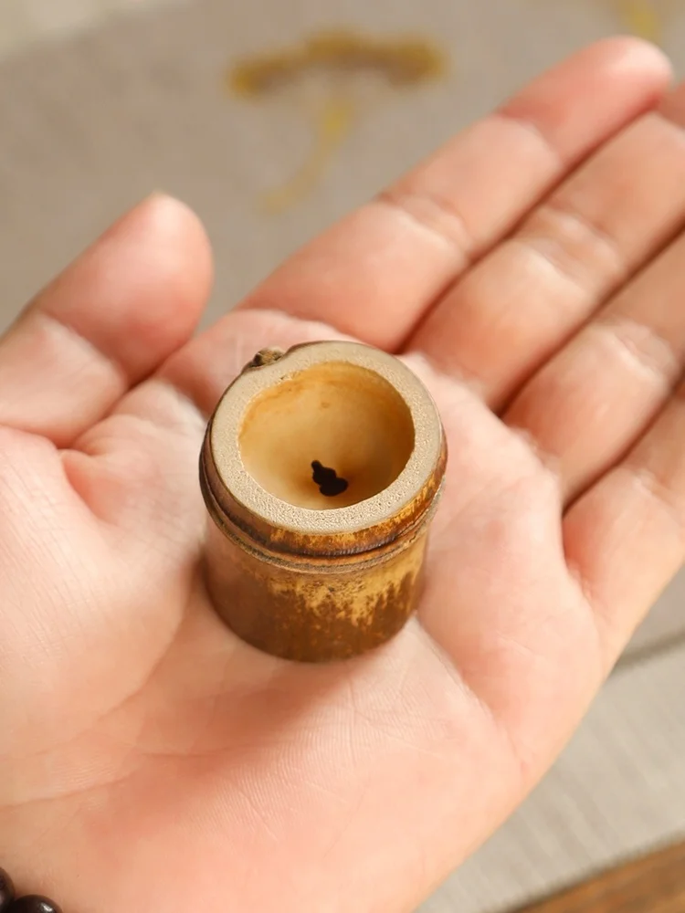 手作り紫竹カバーの茶器用トレー：禅意デザインで和風空間を演出