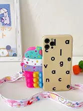 かわいいキャラクター付きシリコンショルダーバッグ【幼児向け・お金入れ・パッシブデザイン】