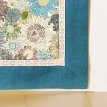 ナチュラルデザインのテーブルクロス【綿麻素材・モダンシンプルスタイル】