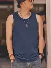 シンプルな無地デザインのメンズノースリーブTシャツ【夏用・アウトドア・カジュアル】