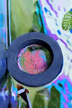 小型熱帯魚用 磁気浮遊フィーディングリング【食べ物が乱れずに浮かぶ設計・孔雀魚対応】